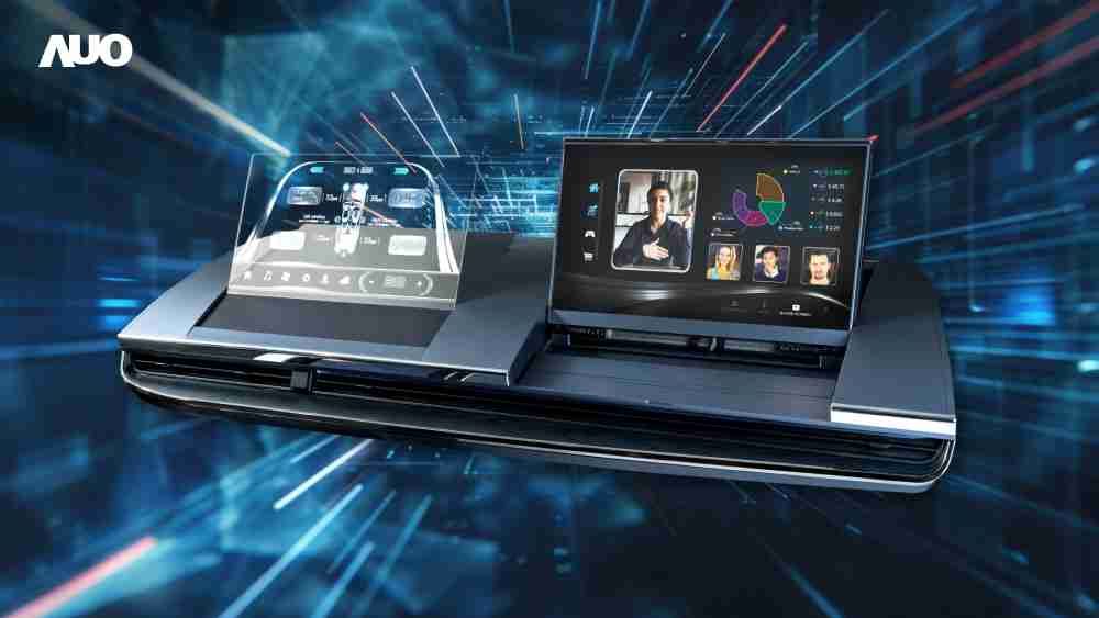 糖果派对Micro LED Display HMI解决方案打造透明Micro LED前座仪表，，，呈现信息并保留驾驶视野开阔；亦为副驾驶座乘客打造收放自如的Micro LED屏幕，，在不影响显示质量的前提于显示区内建镜头，，让用户能与视讯对象直接眼神接触，，，提供绝佳的双向沟通体验