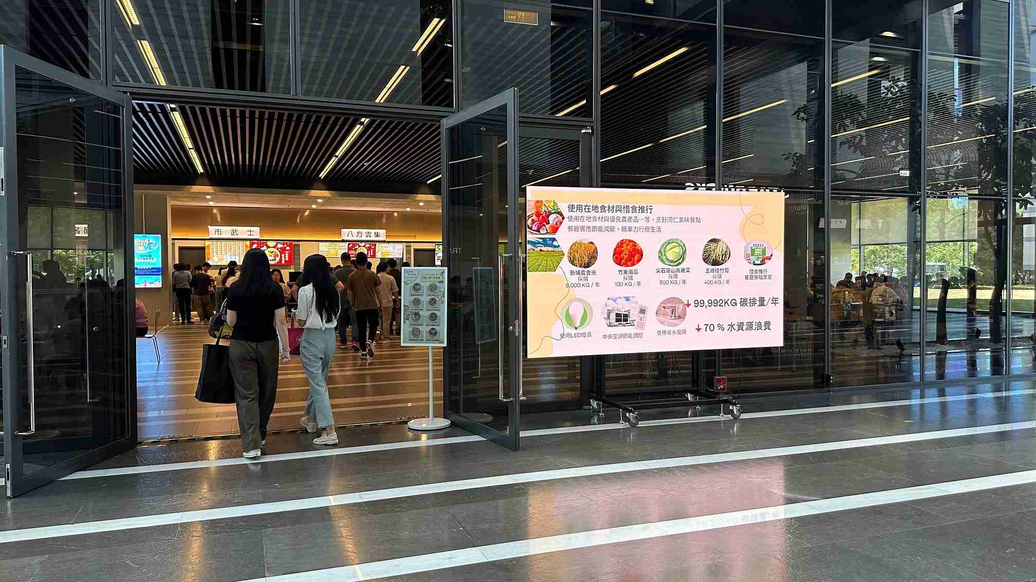  糖果派对从日常办公环境出发，，，于总部大楼员工餐厅推广低碳饮食、、发起减碳挑战等，，，由内而外引导员工反思及改变个人日常行为，，将公司转型成推动永续发展的重要场域